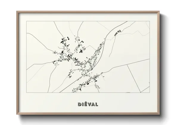 Une affiche de carte sur Diéval