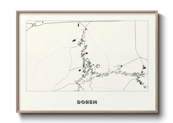 Une affiche de carte sur Dohem
