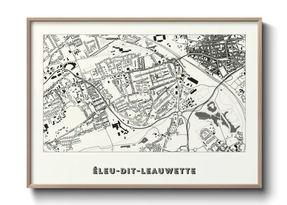 Une affiche de carte sur Éleu-dit-Leauwette