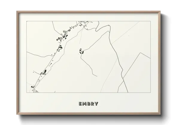 Une affiche de carte sur Embry