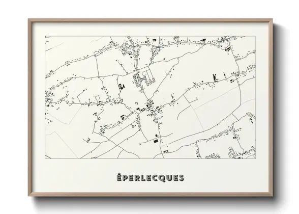 Une affiche de carte sur Éperlecques