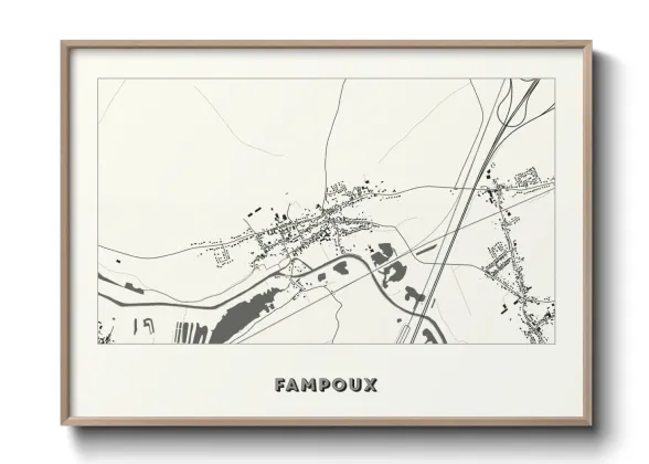 Une affiche de carte sur Fampoux