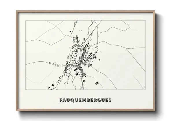 Une affiche de carte sur Fauquembergues