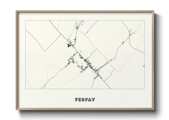 Une affiche de carte sur Ferfay