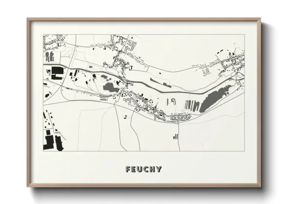 Une affiche de carte sur Feuchy