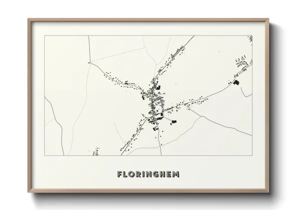 Une affiche de carte sur Floringhem