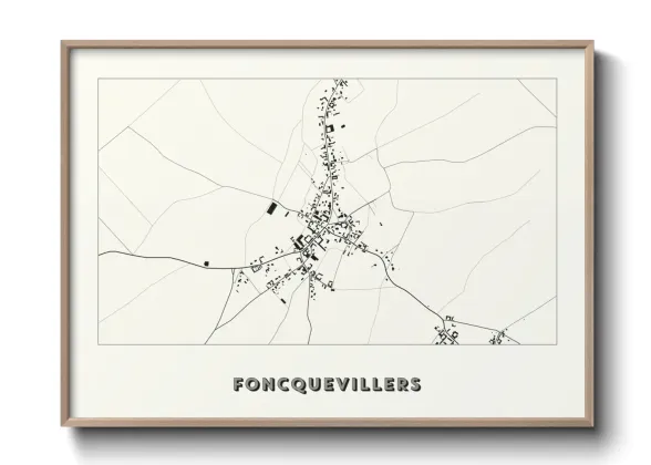 Une affiche de carte sur Foncquevillers