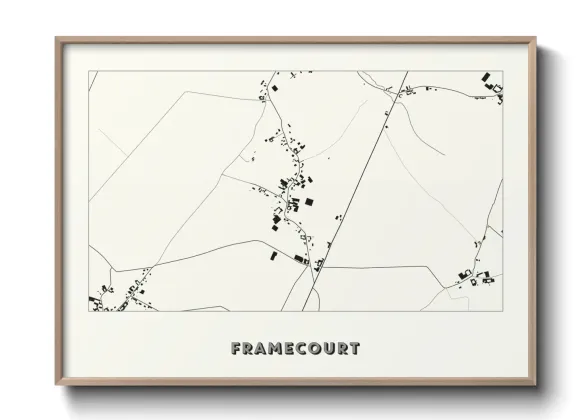 Une affiche de carte sur Framecourt