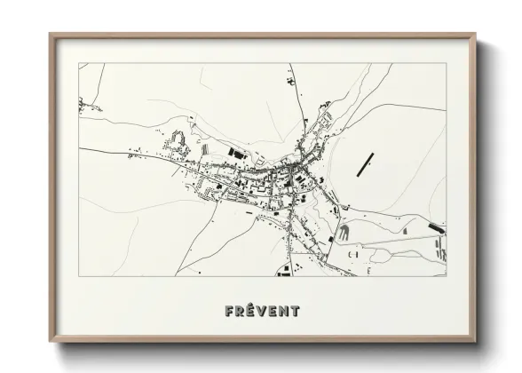 Une affiche de carte sur Frévent