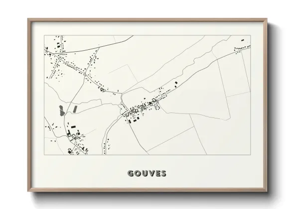 Une affiche de carte sur Gouves