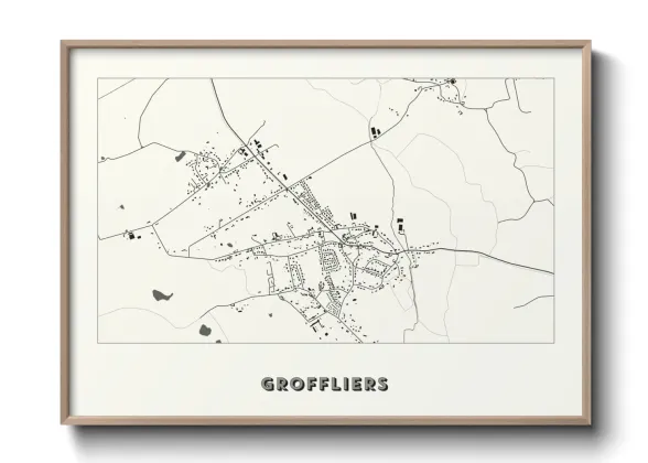 Une affiche de carte sur Groffliers