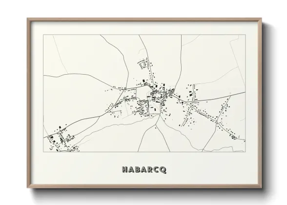 Une affiche de carte sur Habarcq