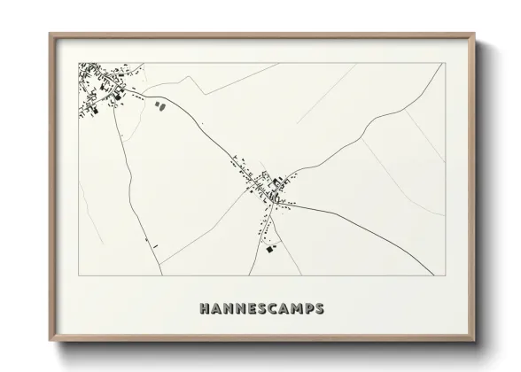 Une affiche de carte sur Hannescamps