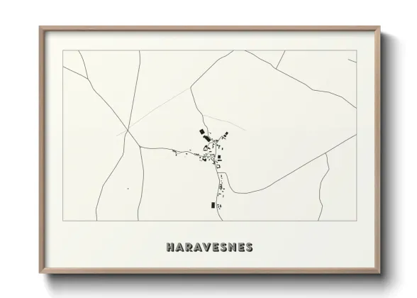 Une affiche de carte sur Haravesnes