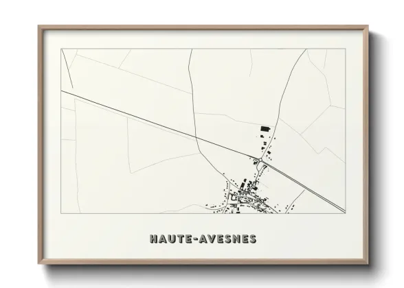 Une affiche de carte sur Haute-Avesnes