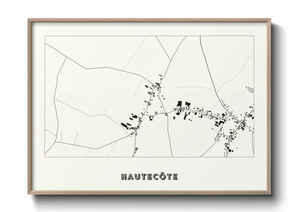 Une affiche de carte sur Hautecôte