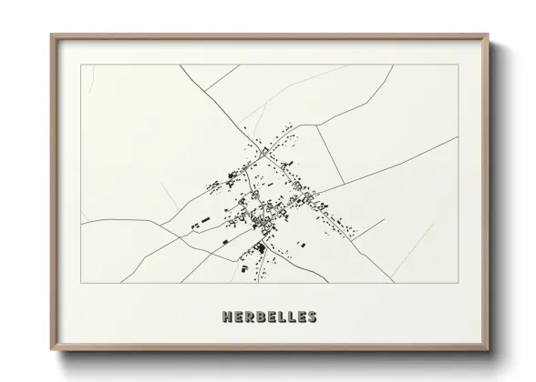 Une affiche de carte sur Herbelles