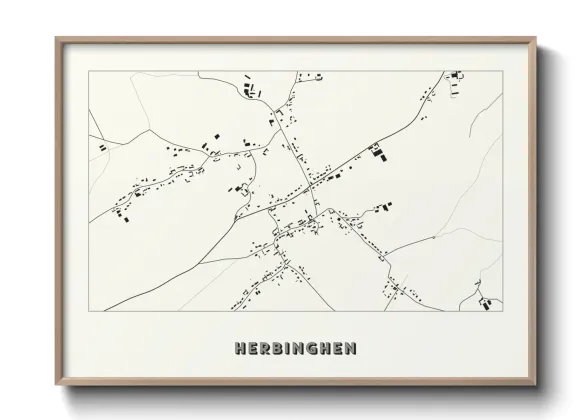 Une affiche de carte sur Herbinghen