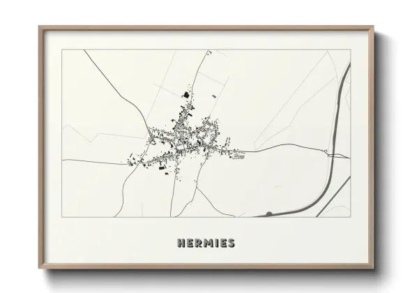 Une affiche de carte sur Hermies
