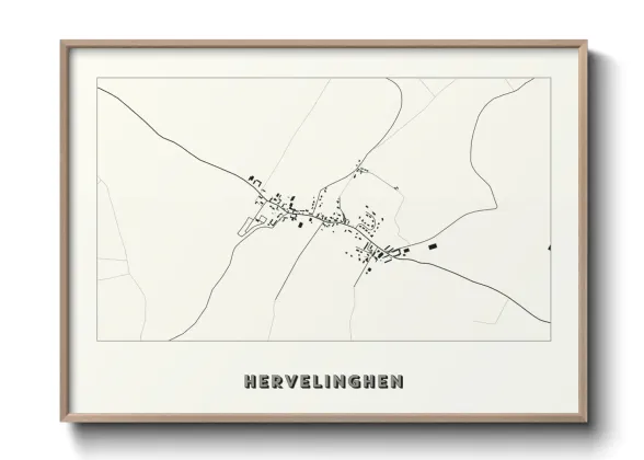 Une affiche de carte sur Hervelinghen