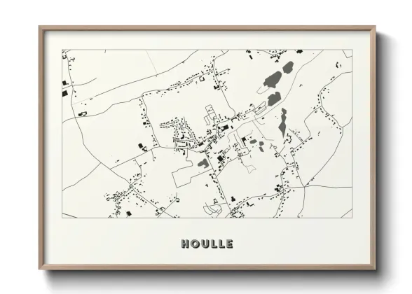 Une affiche de carte sur Houlle