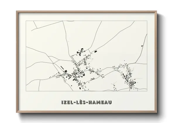 Une affiche de carte sur Izel-lès-Hameau