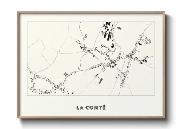 Une affiche de carte sur La Comté