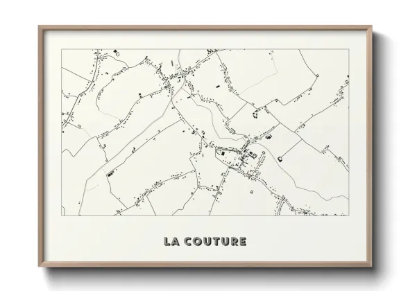 Une affiche de carte sur La Couture