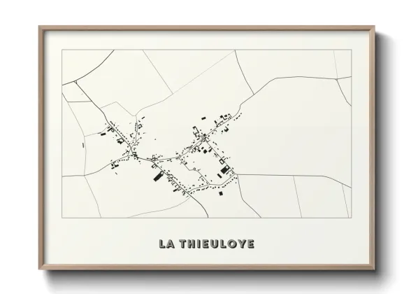 Une affiche de carte sur La Thieuloye