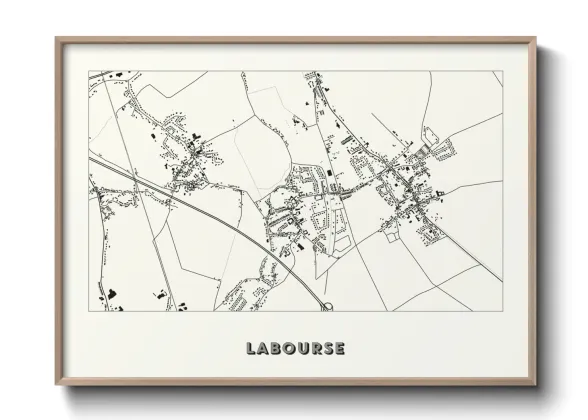 Une affiche de carte sur Labourse