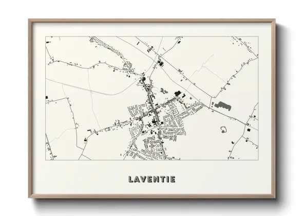 Une affiche de carte sur Laventie