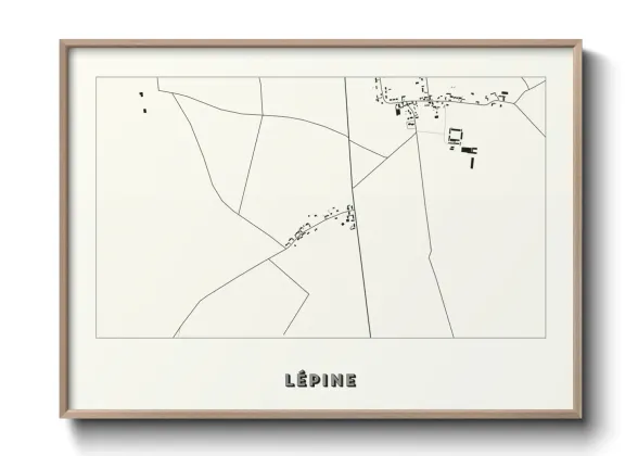 Une affiche de carte sur Lépine