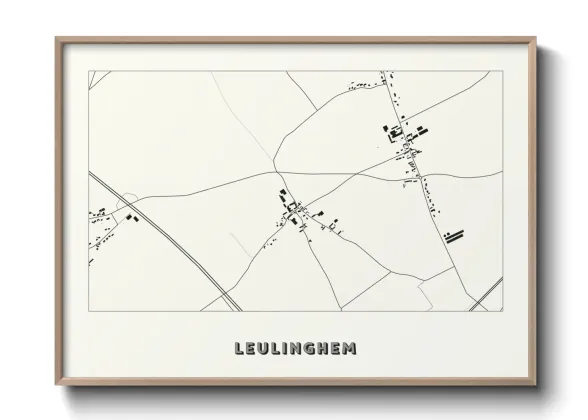Une affiche de carte sur Leulinghem