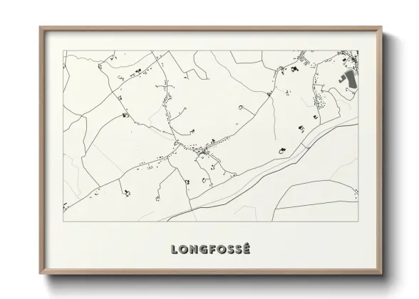 Une affiche de carte sur Longfossé