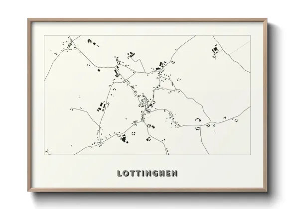 Une affiche de carte sur Lottinghen