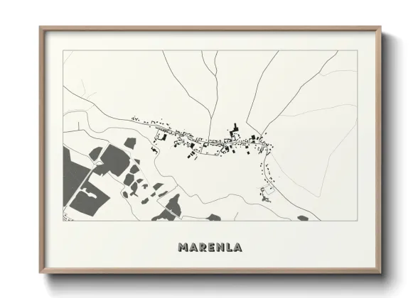 Une affiche de carte sur Marenla