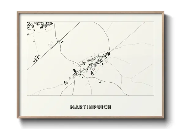 Une affiche de carte sur Martinpuich