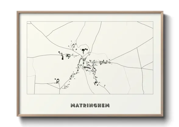 Une affiche de carte sur Matringhem