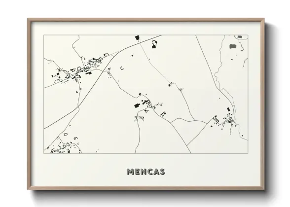Une affiche de carte sur Mencas