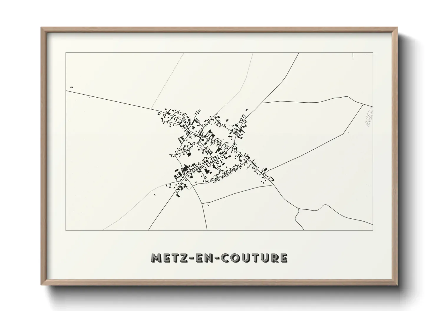 Un poster carteMetz-en-Couture