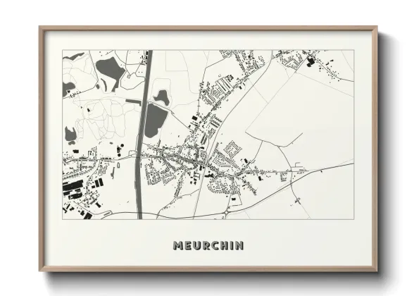Une affiche de carte sur Meurchin