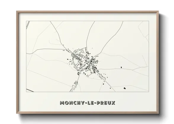 Une affiche de carte sur Monchy-le-Preux
