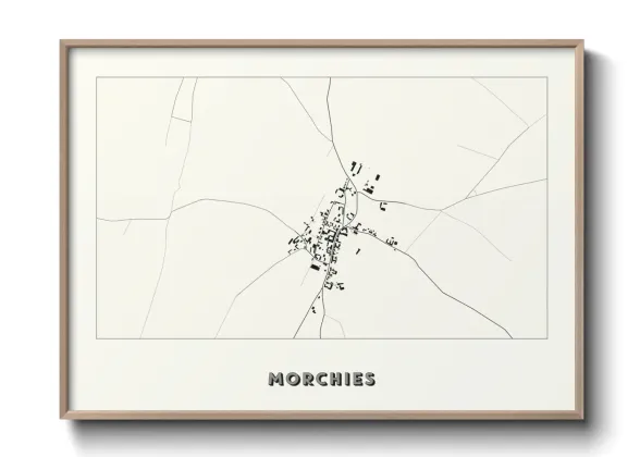 Une affiche de carte sur Morchies