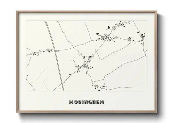 Une affiche de carte sur Moringhem