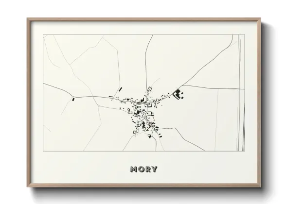 Une affiche de carte sur Mory