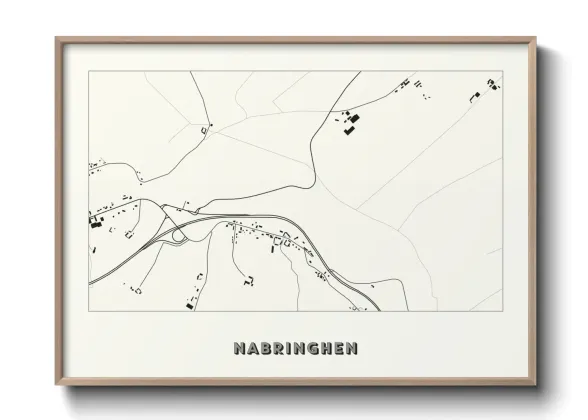 Une affiche de carte sur Nabringhen