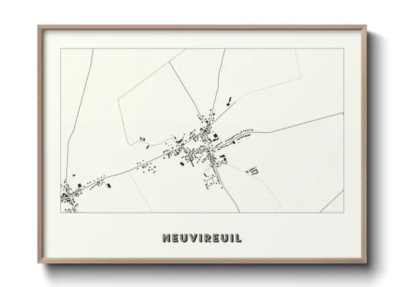Une affiche de carte sur Neuvireuil