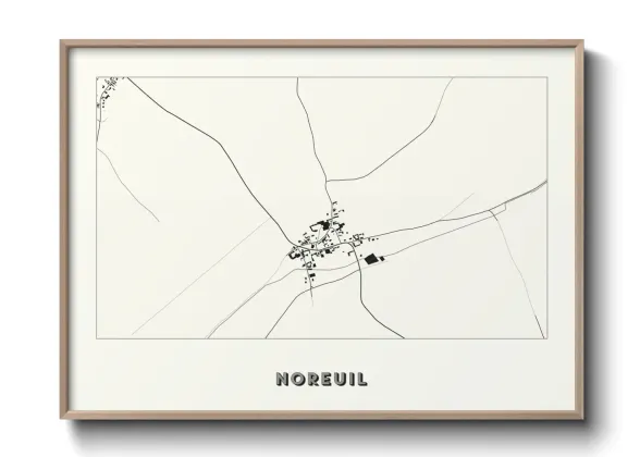 Une affiche de carte sur Noreuil
