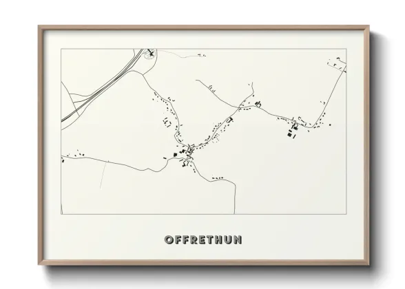Une affiche de carte sur Offrethun