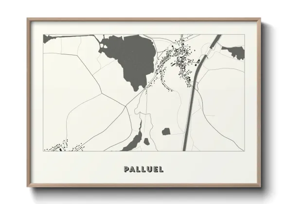 Une affiche de carte sur Palluel